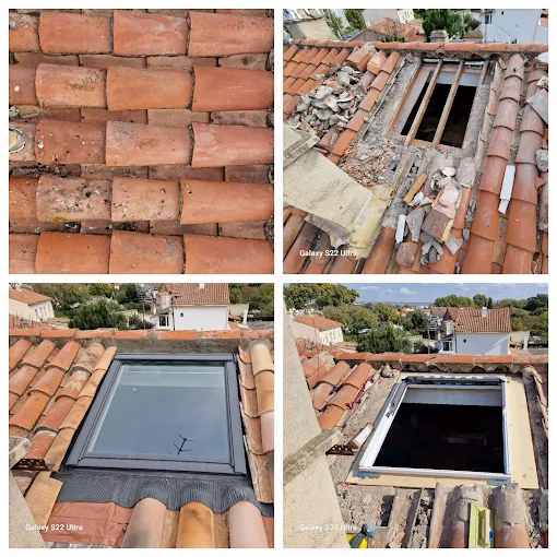 marignane Réparation de toiture et remplacement Velux